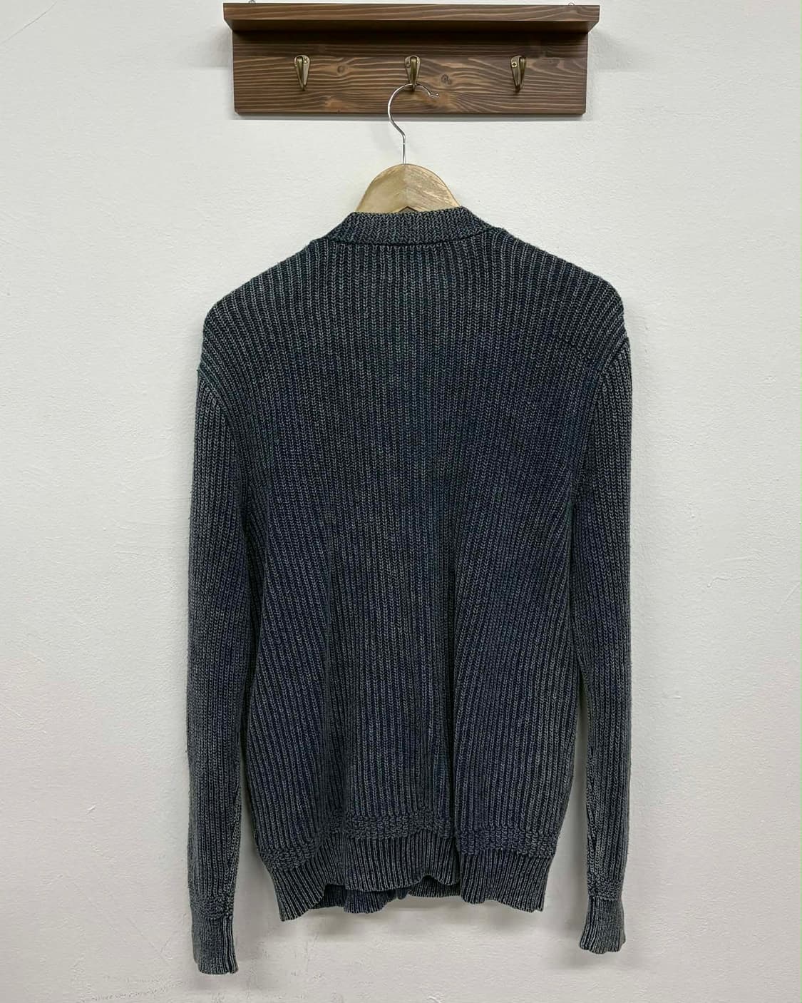 [M] 폴로 데님앤서플라이 워시드 블루 니트 가디건 상품이미지2