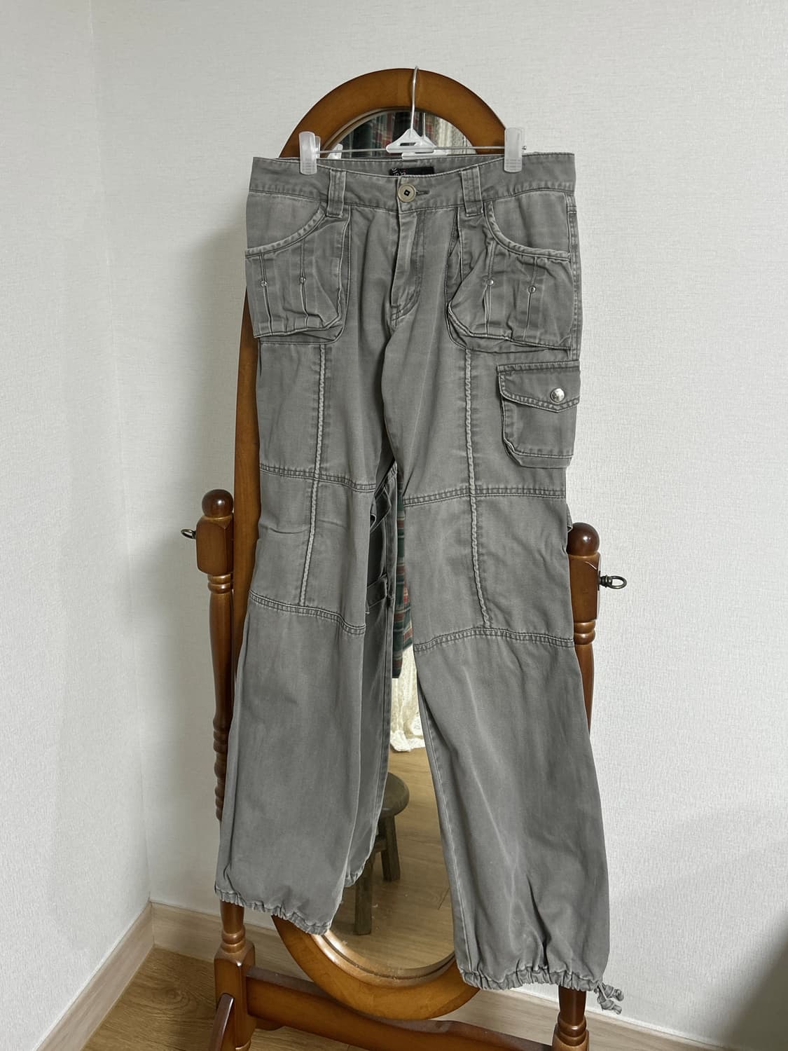 그레이 본디지 카고 팬츠 상품이미지1