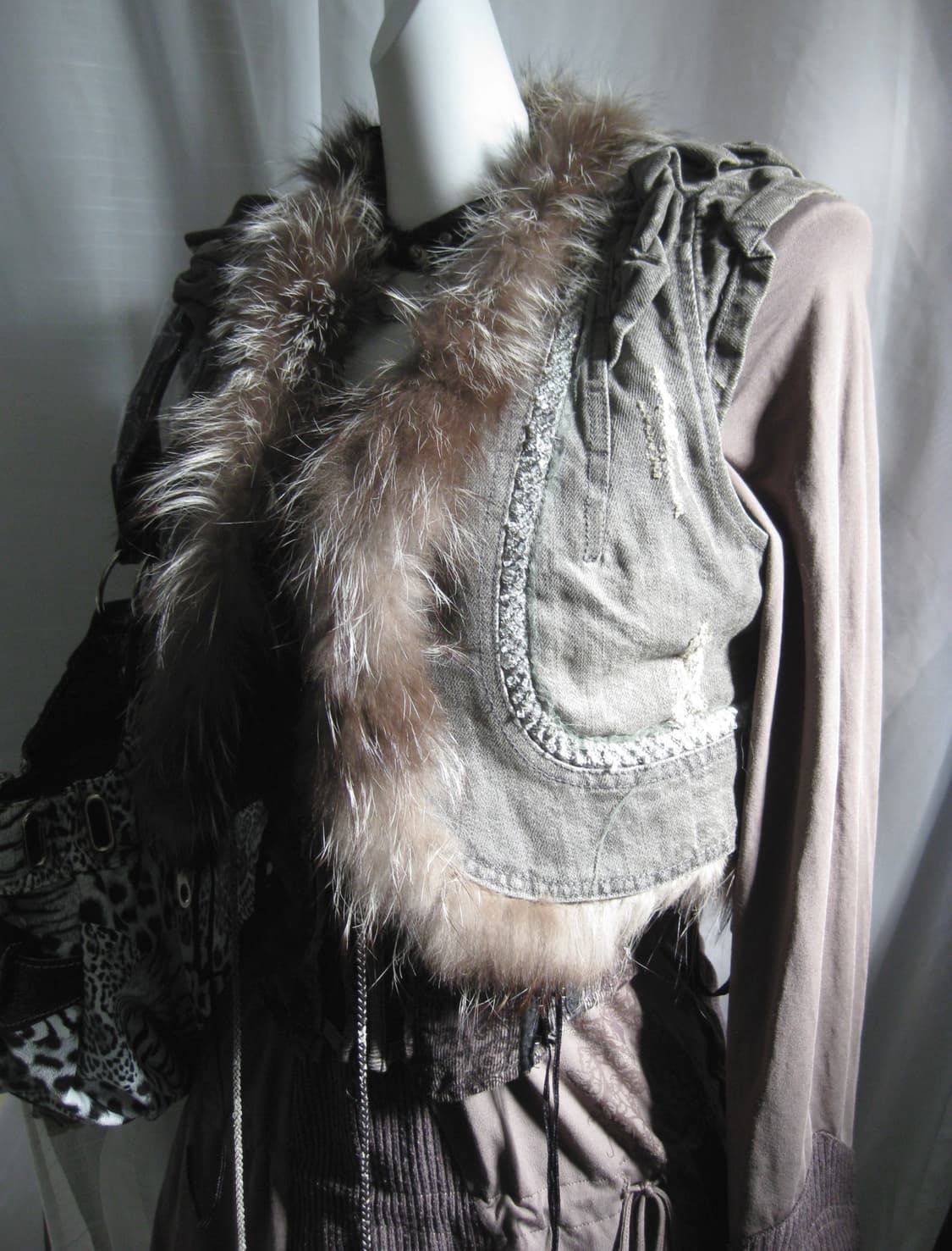 Vintage 웨스턴 퍼 베스트  상품이미지2