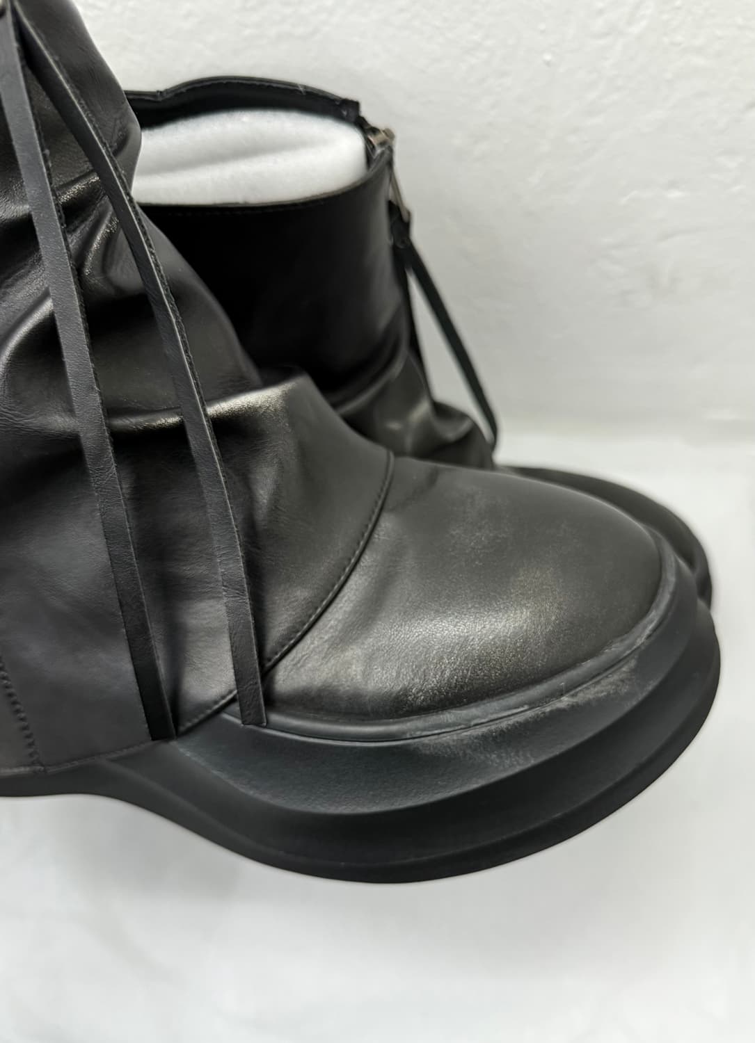 다이닛 지퍼 커브드 라인 플랫폼 부츠 상품이미지7