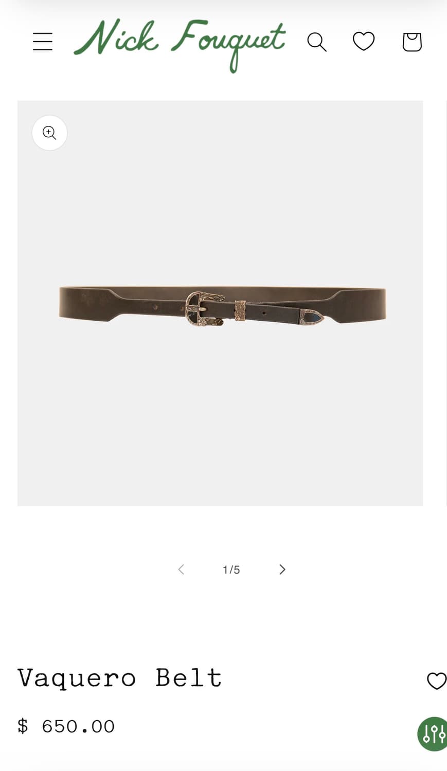 [36] 닉푸케 nick fouquet 웨스턴 벨트 상품이미지4