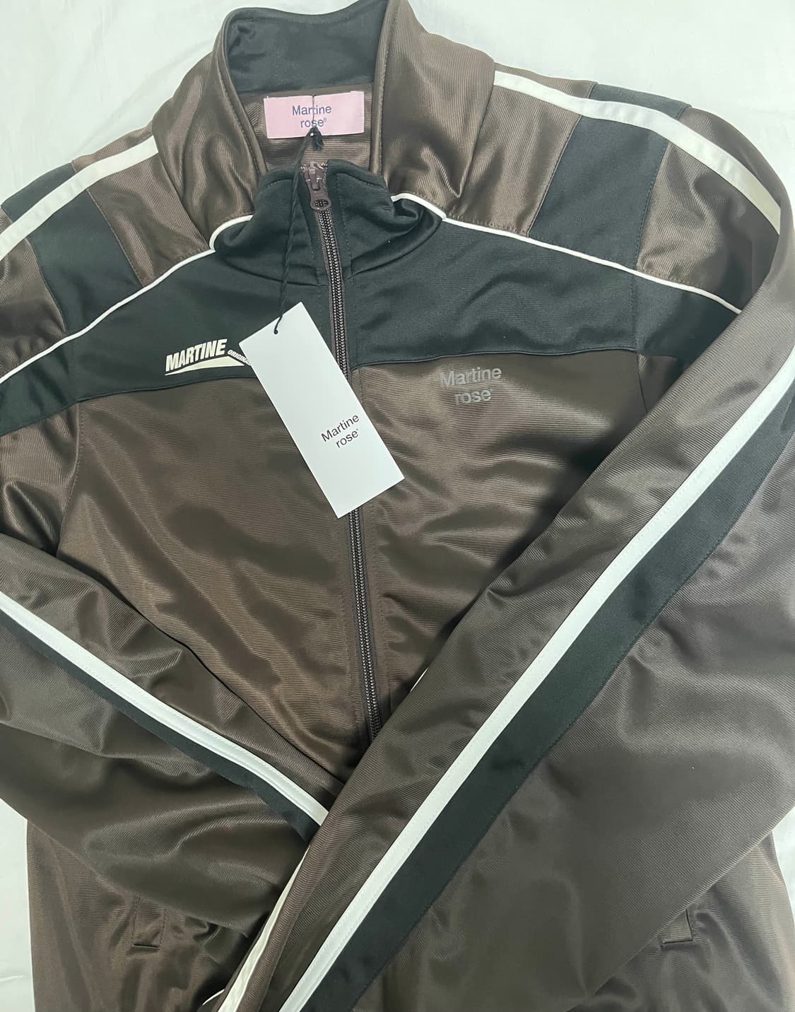 마틴로즈 23SS 슈렁큰 트랙 자켓 브라운 L사이즈 상품이미지2