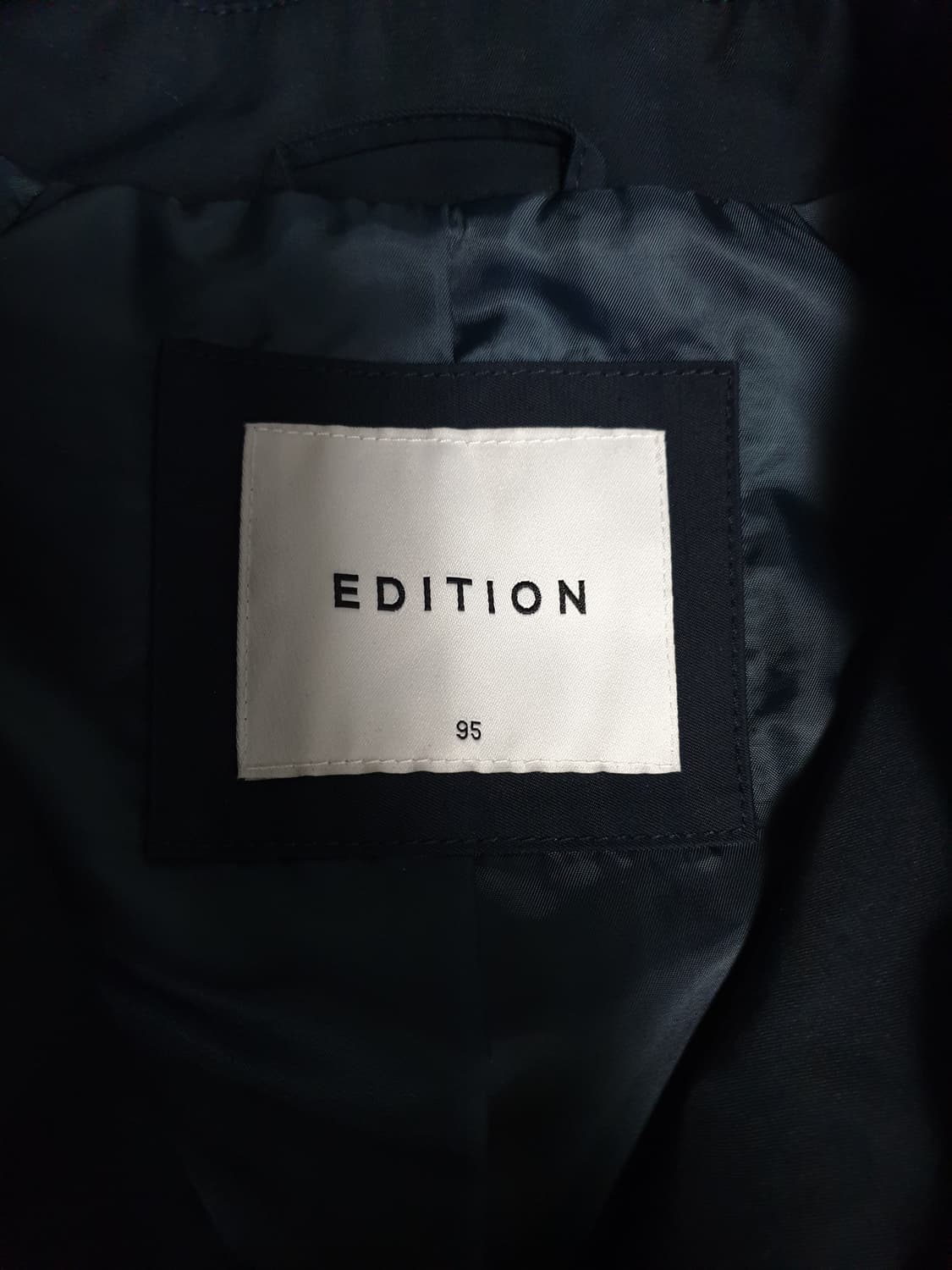 신성통상 에디션 코튼 하프 트렌치코트 다크네이비 (95) 상품이미지3