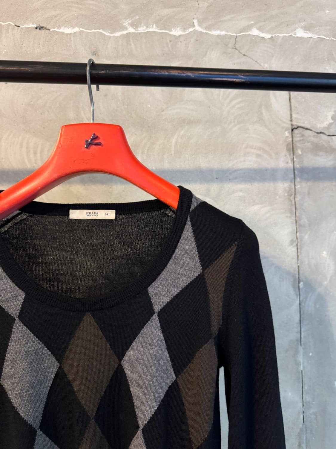 PRADA 프라다 아가일 니트 55~66 상품이미지4