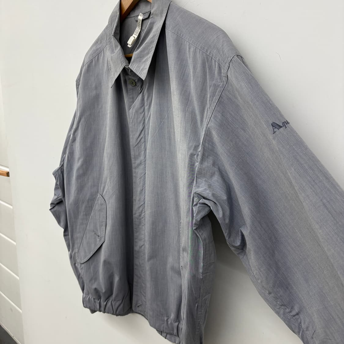 아쿠아스큐텀 그레이 블루종 자켓 남성 L 상품이미지3