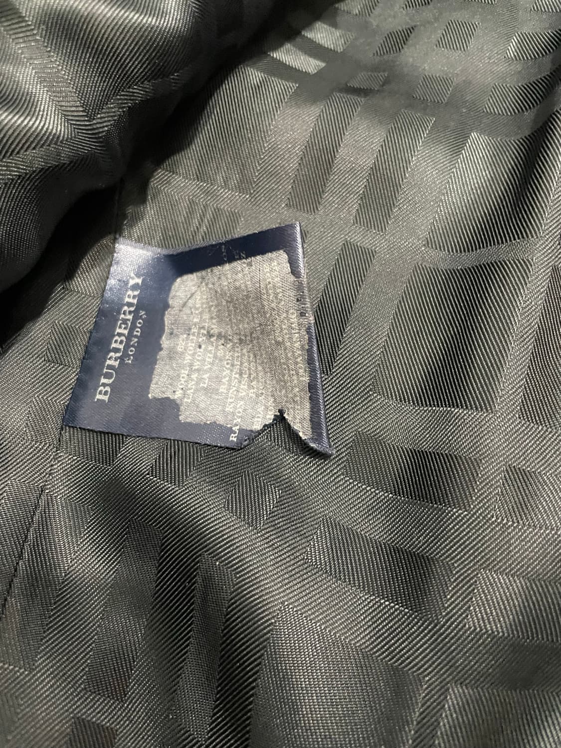 버버리 런던 네이비 트위드 더블 코트 USA 6 상품이미지5