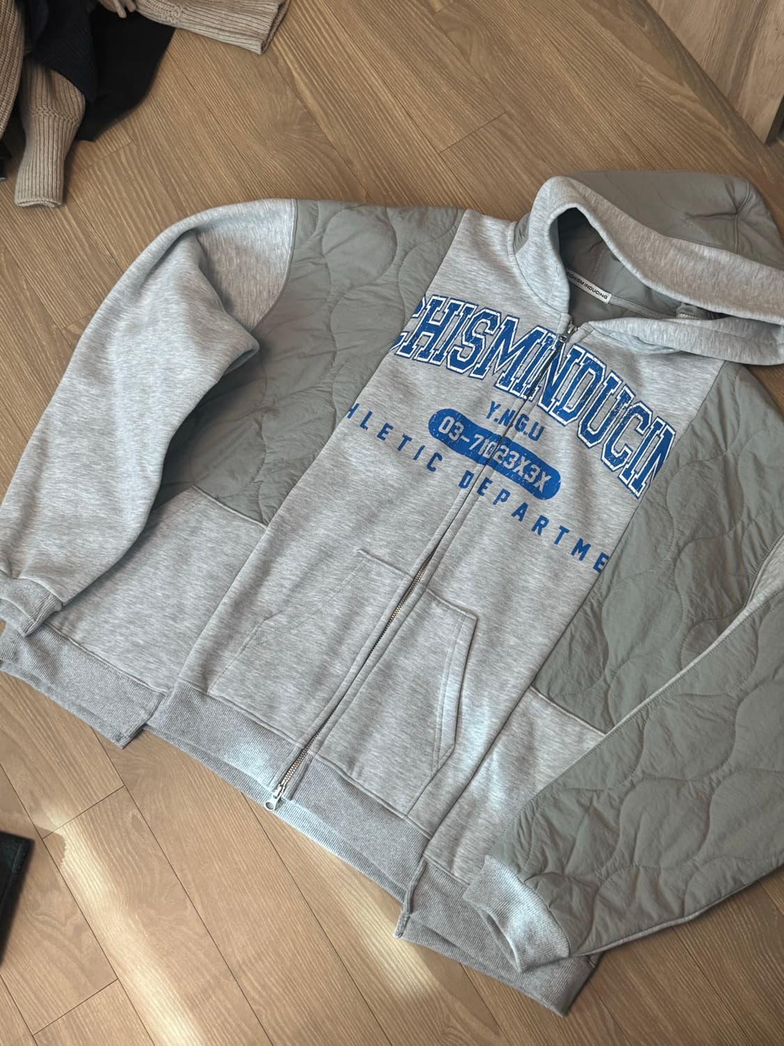 스키즘 인듀싱 후드 집업 그레이 상품이미지3