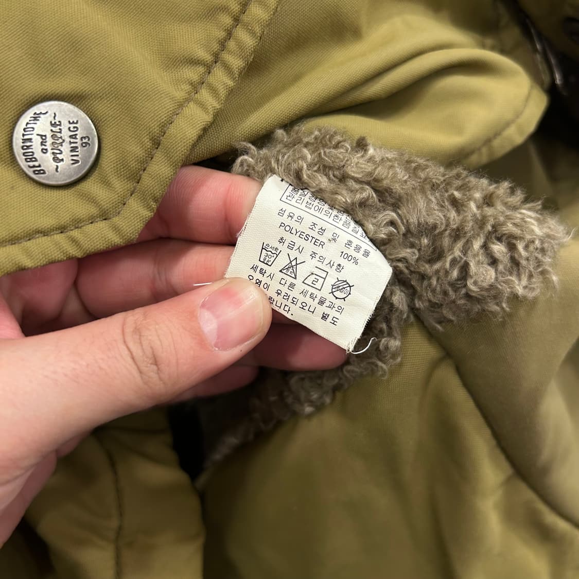 퍼플브랜드 캐나다 빈티지 누빔 후드 야상패딩 상품이미지4