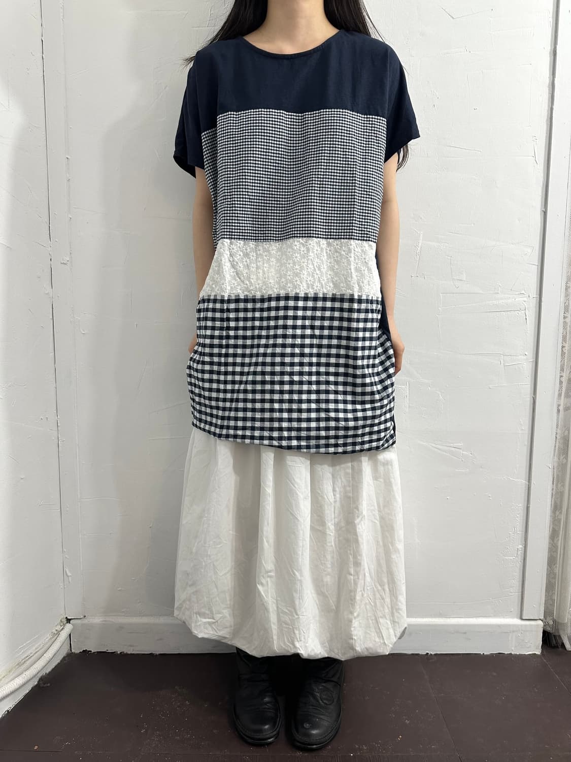 gu white puff long skirt 상품이미지3