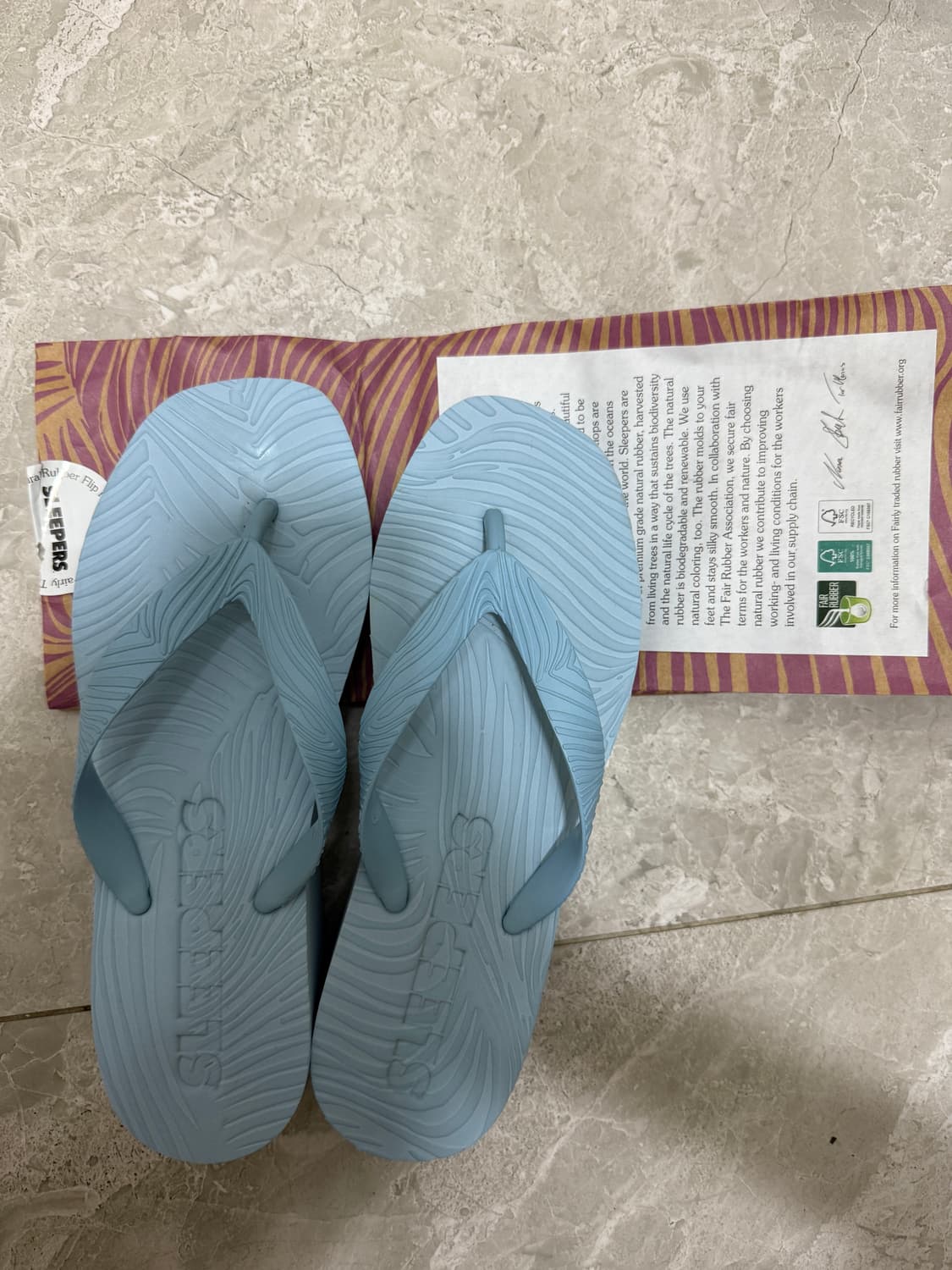 Sleepers 플랫폼 245 블루 쪼리 판매 상품이미지2