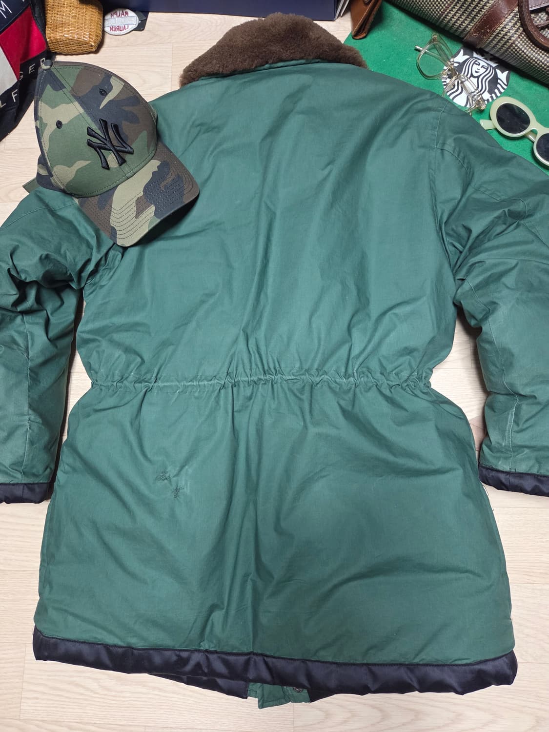 80s POLO RALPH LAUREN 램스 퍼 덕다운 파카 패딩 상품이미지7