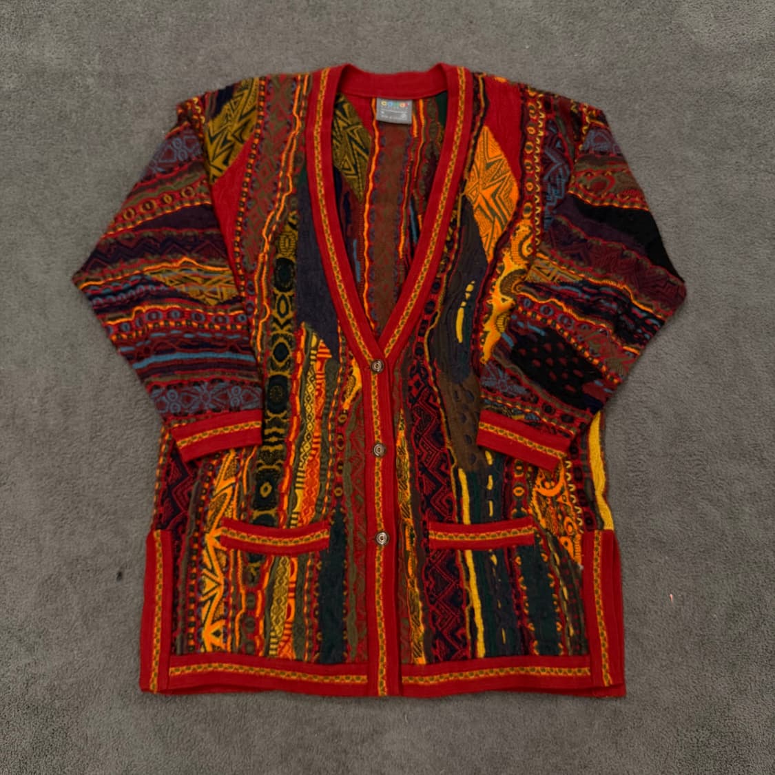 [ 정품/M ] 쿠지 빈티지 케이블 니트 가디건 상품이미지3