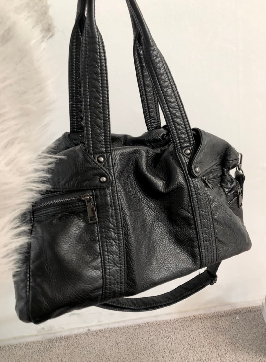 빈티지 레더 숄더백 상품이미지3