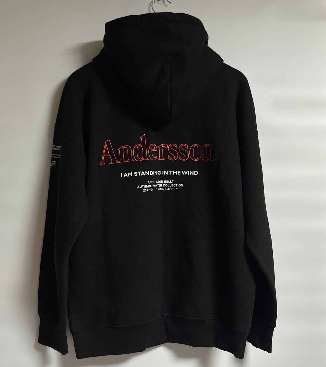 공용 앤더슨벨 기모 오버핏 후드 티셔츠 L 상품이미지7