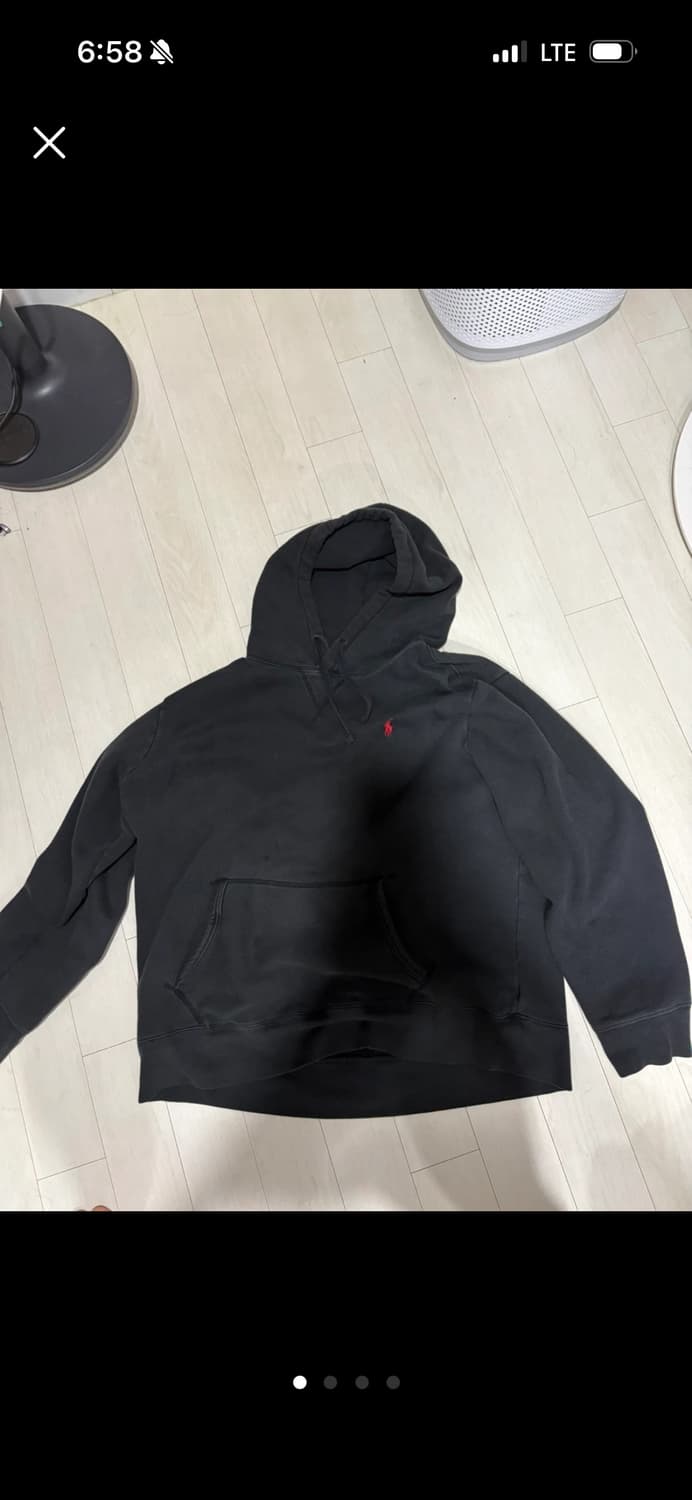 폴로 랄프로렌 블랙 후드티 XL 상품이미지1