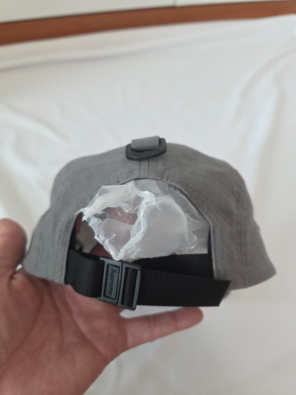 슈프림 아라빅 라벨 캠프캡 차콜 상품이미지2