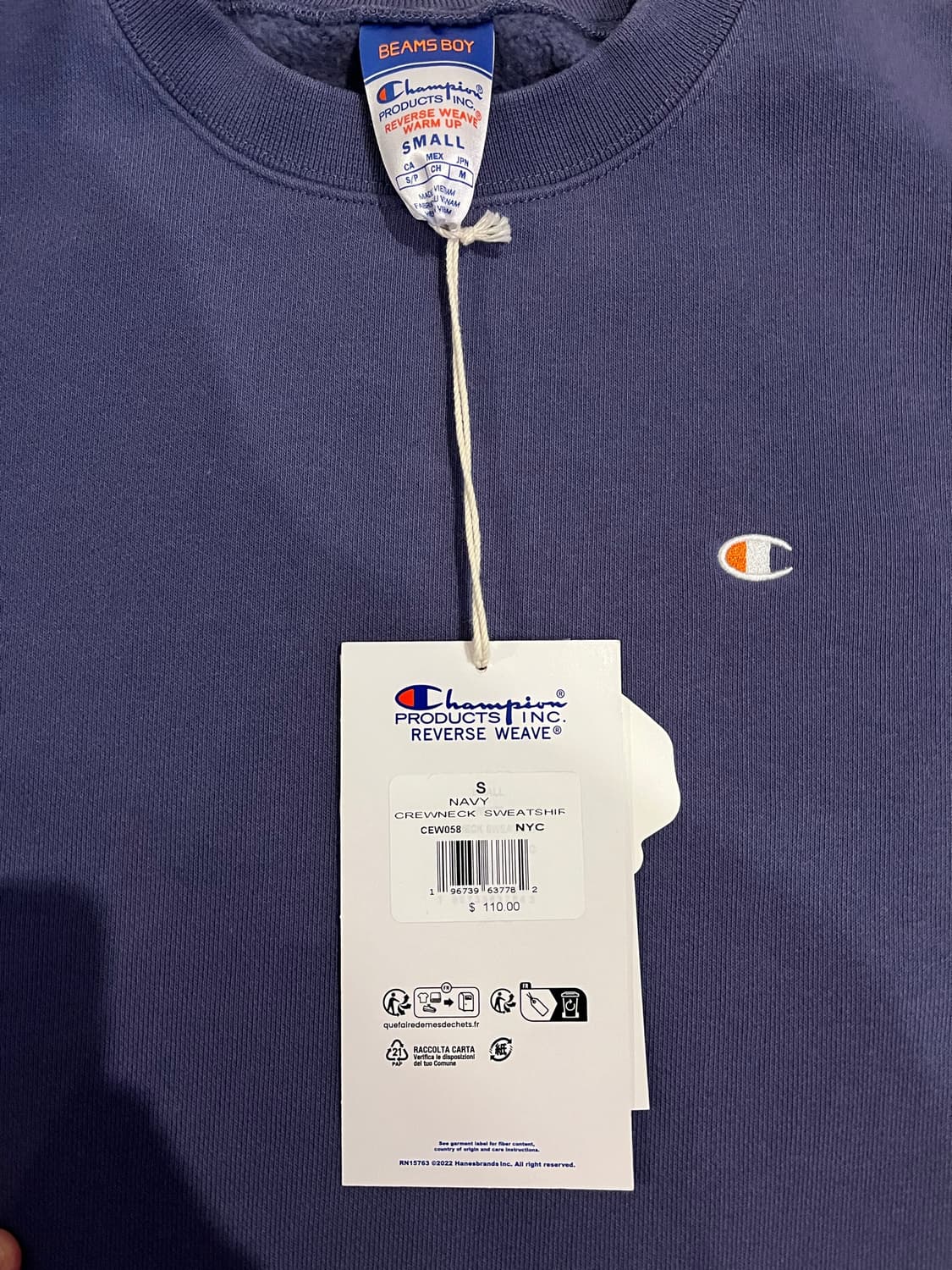 Beams Boys X Champion Sweatshirt 상품이미지1