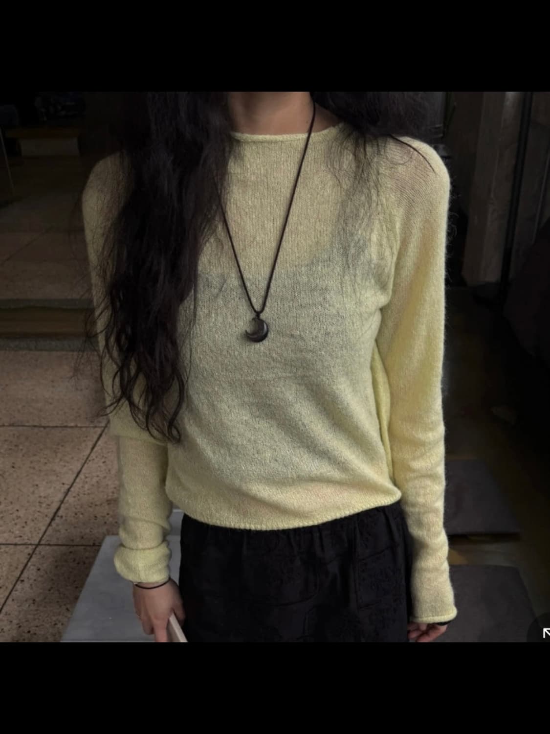 영앤리치 채영 옐로우 니트 (포장만 뜯은 새제품) 상품이미지2