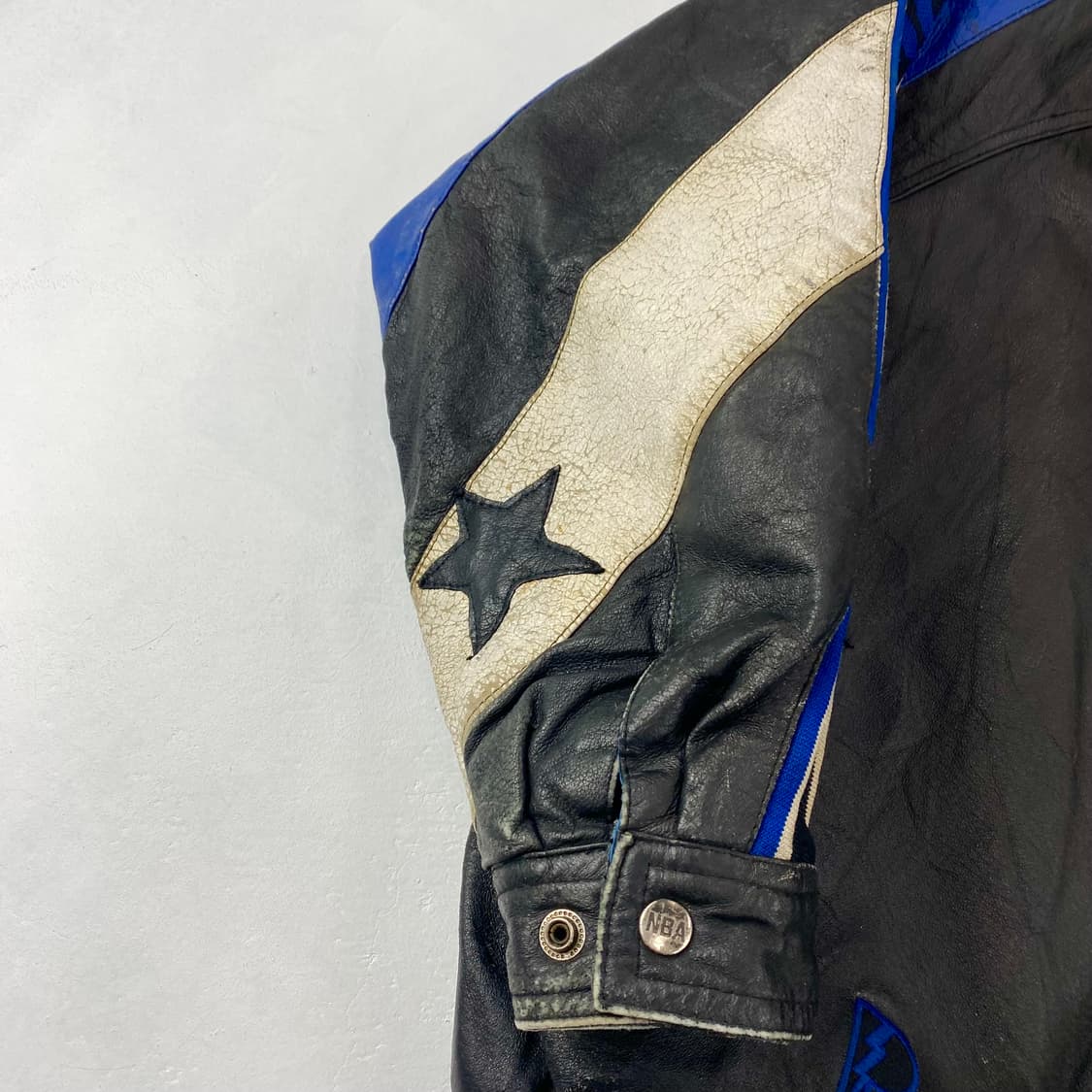 90s 프로플레이어 NBA 올랜도 매직 올드스쿨 리얼 레더 자켓 (103 상품이미지7