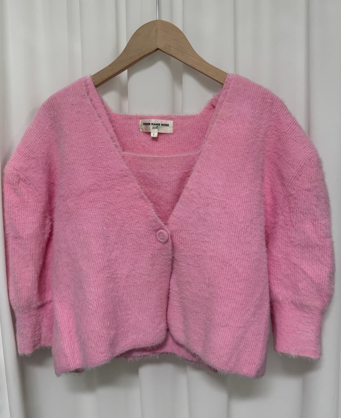 유어네임히얼 촉촉이 가디건 나시 세트 상품이미지1