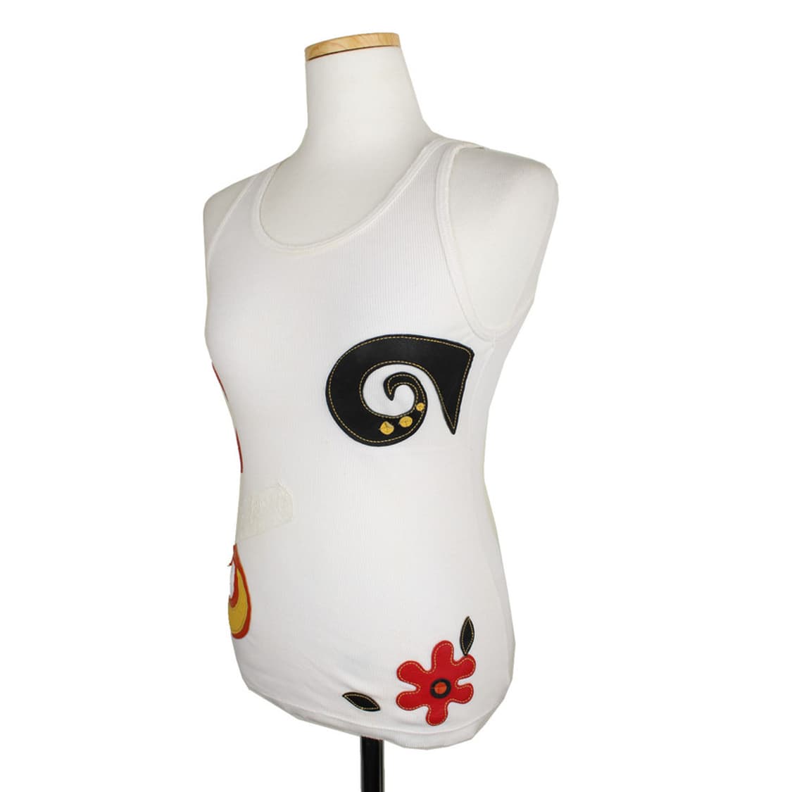 앨리스&올리비아 아이보리 골지 아플리케 민소매 상의 (55까지) 상품이미지2