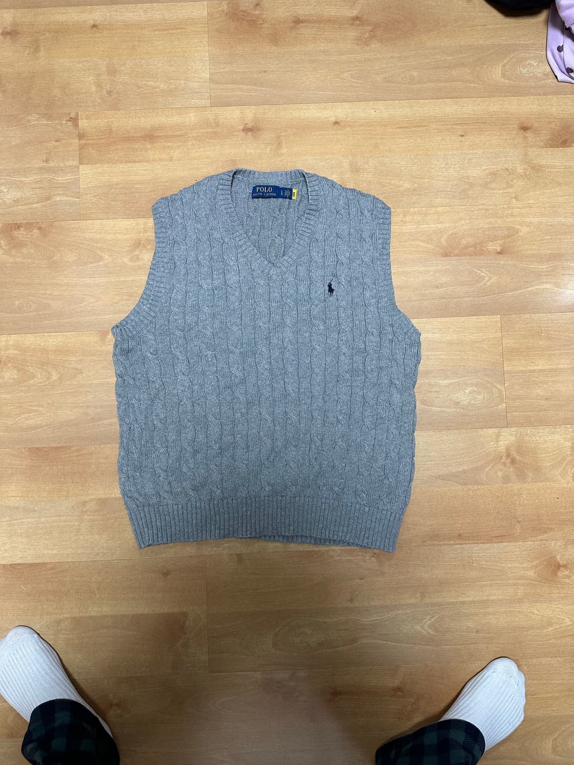 폴로 랄프로렌 케이블 니트 베스트 L 상품이미지3