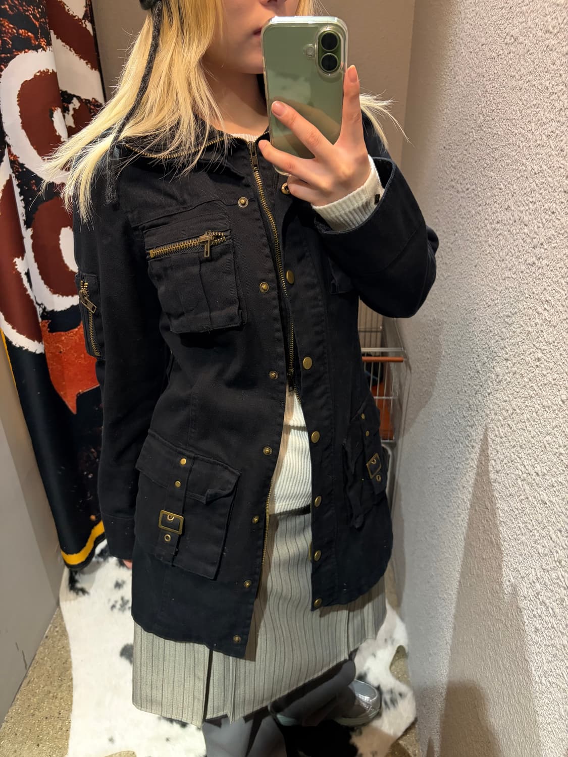 빈티지 디테일 투웨이 자켓 상품이미지1