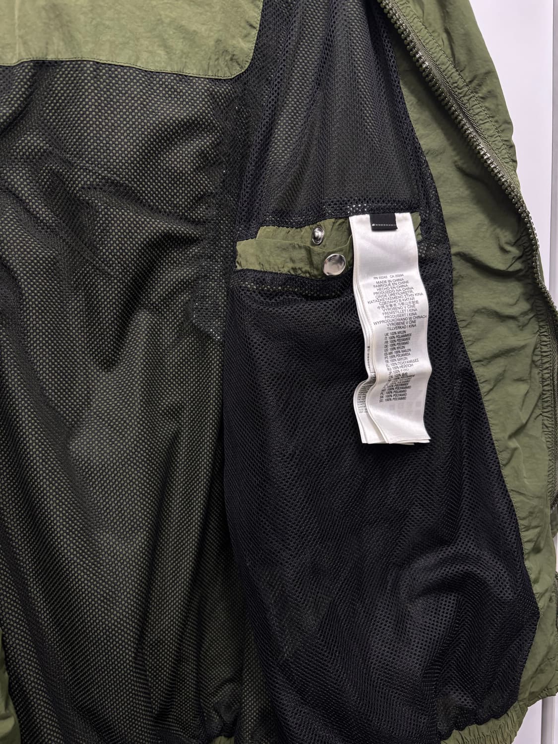 DIESEL Nylon Hooded Wind Jacket (Olive) 상품이미지7