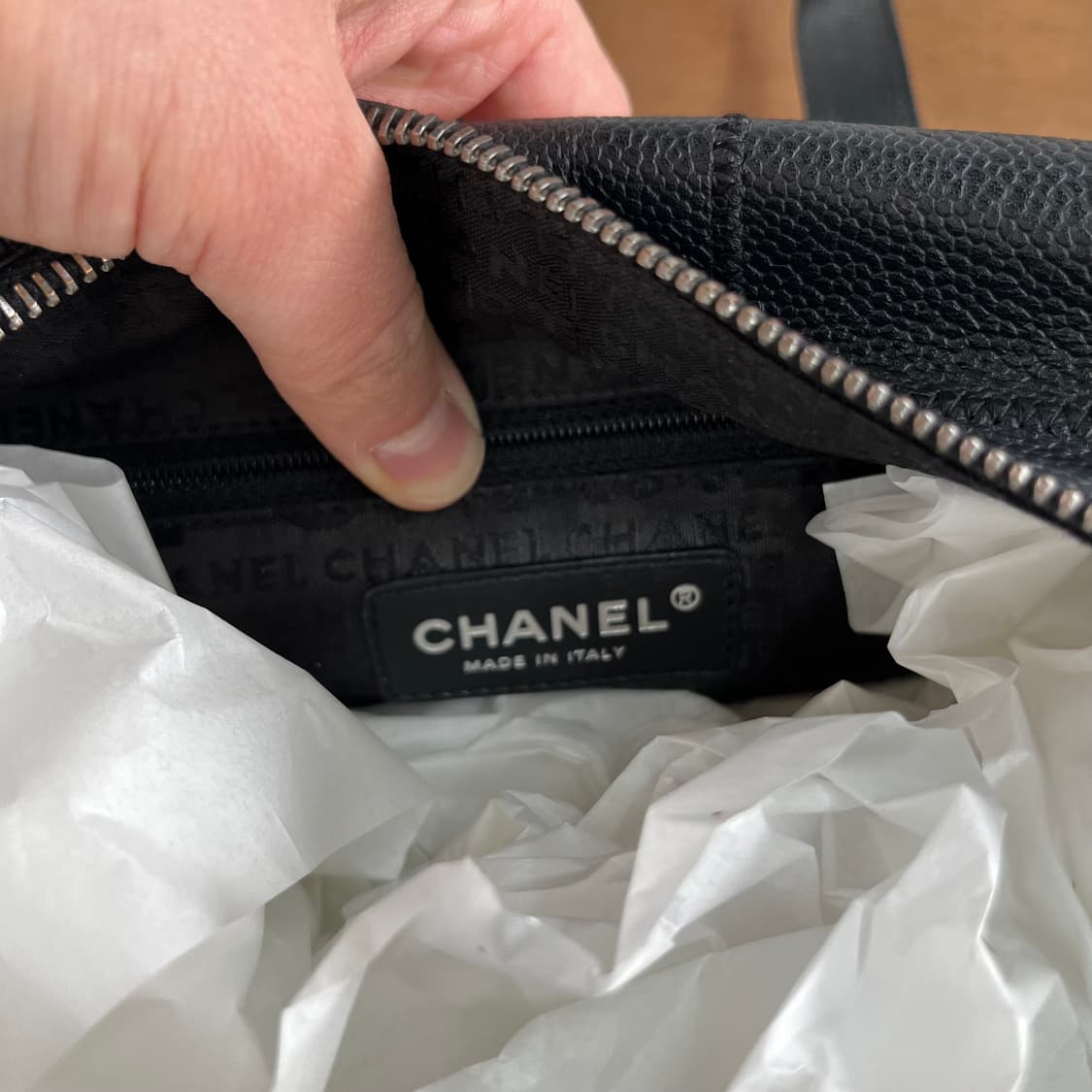 샤넬 캐비어 은장 볼링백 닥터백 상품이미지7