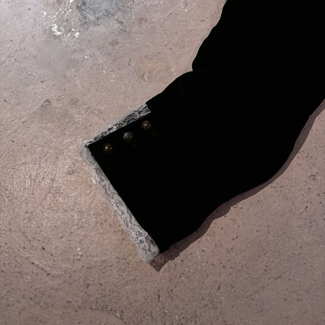 브라운 벨벳 레이스 7부 팬츠 상품이미지4