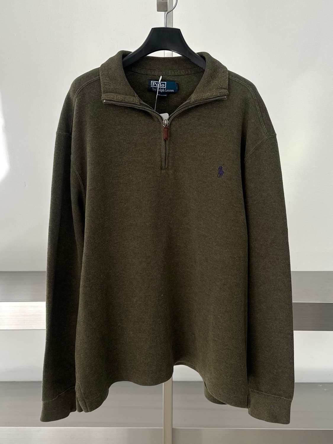 폴로 랄프로렌 카키 코튼 하프집업  상품이미지3