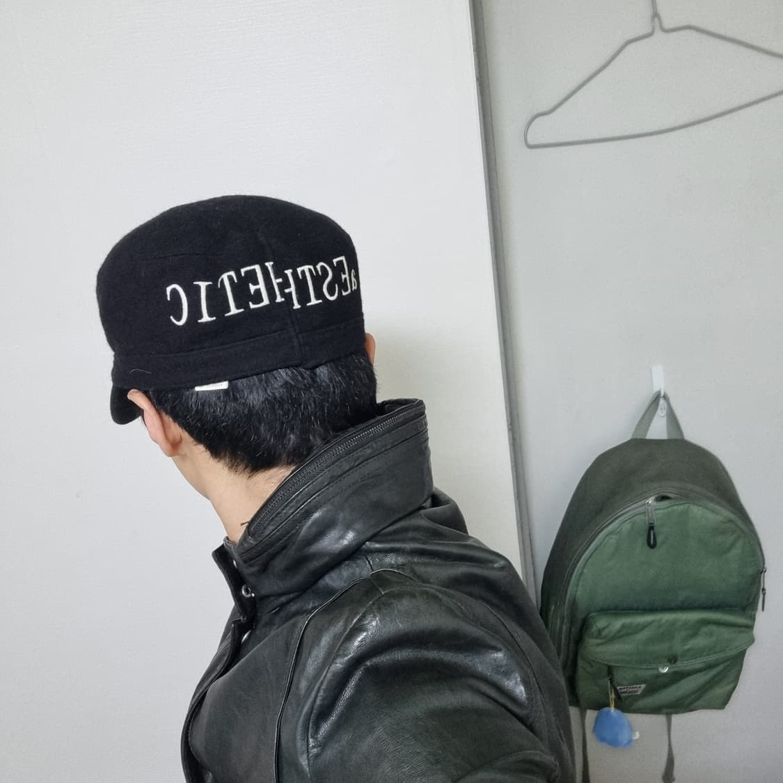 CA4LA aESTHETIC 비대칭 워크캡 블랙 상품이미지10