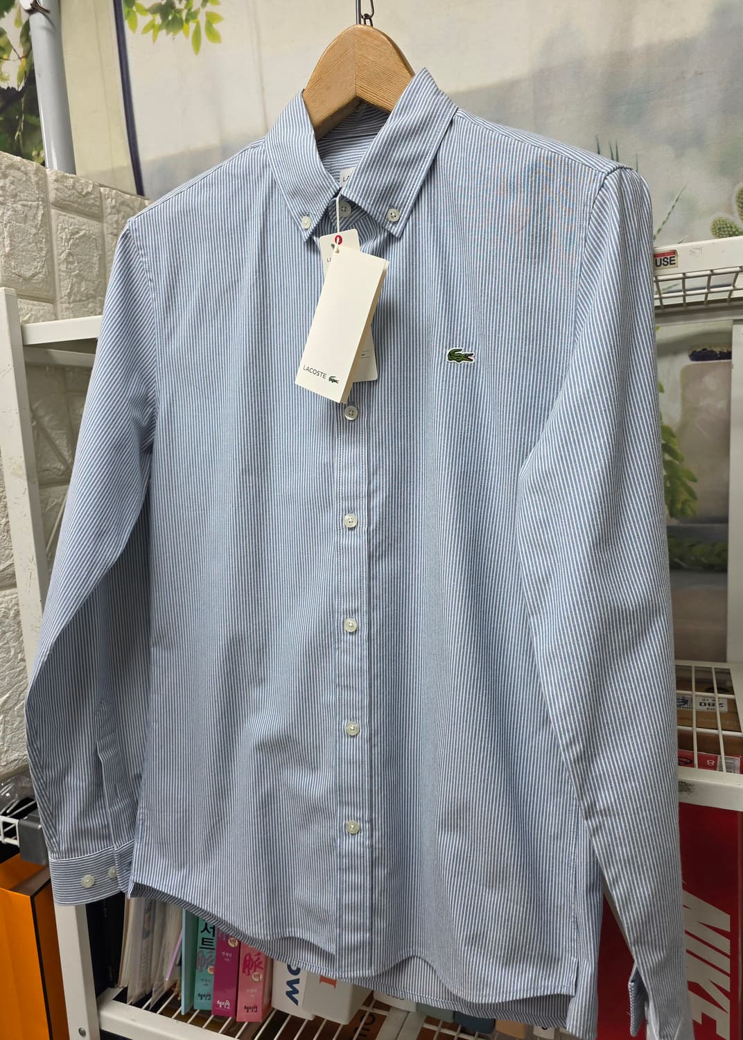라코스테 남성셔츠 95 스트라이프 긴소매 셔츠 MM54 상품이미지3