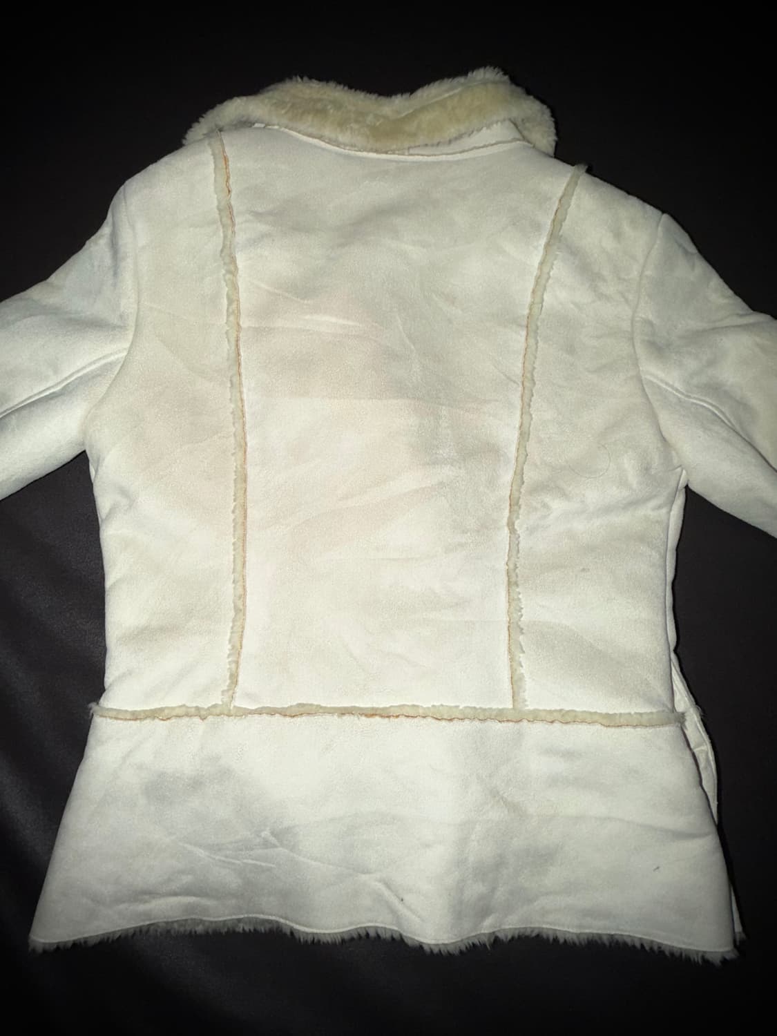 빈티지 크림 무스탕 상품이미지3