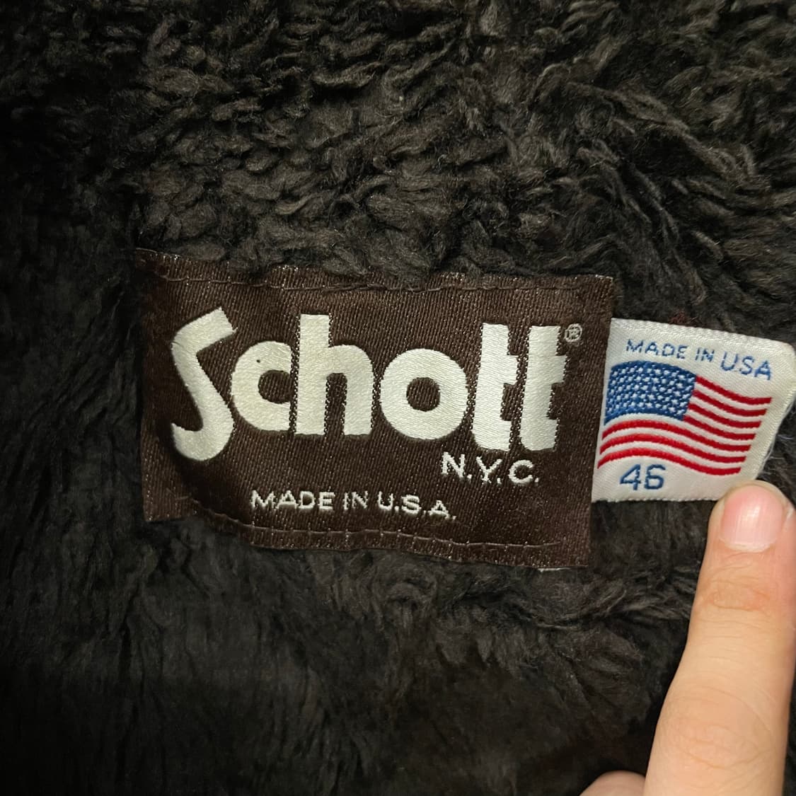 90s Schott 쇼트 made usa 오리지널 a2 레더 소가죽 자켓 상품이미지9