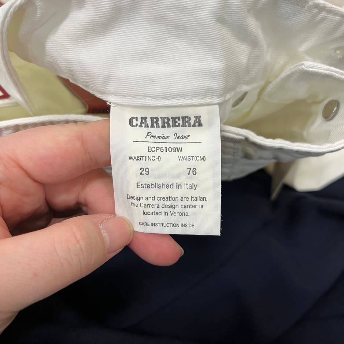[29] 새상품 까레라 이탈리아 프리미엄 화이트 데님 청바지 4016 상품이미지5