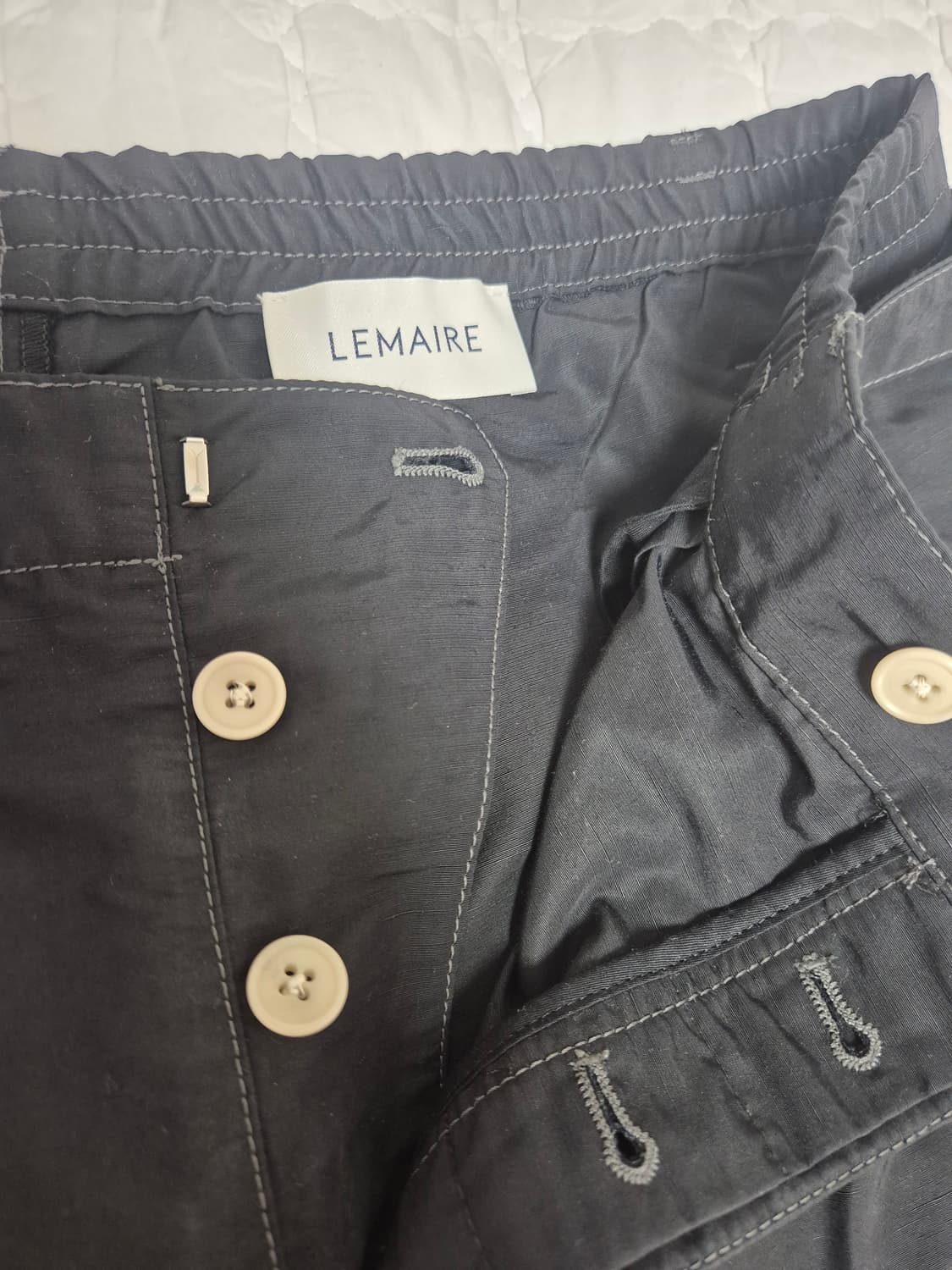 르메르 벨티드 이지팬츠 블랙 50 상품이미지5