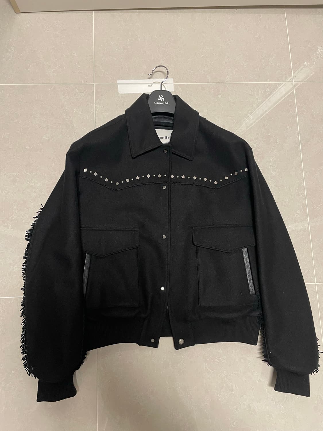 [L] 앤더슨벨 울 웨스턴 블루종 자켓  상품이미지1