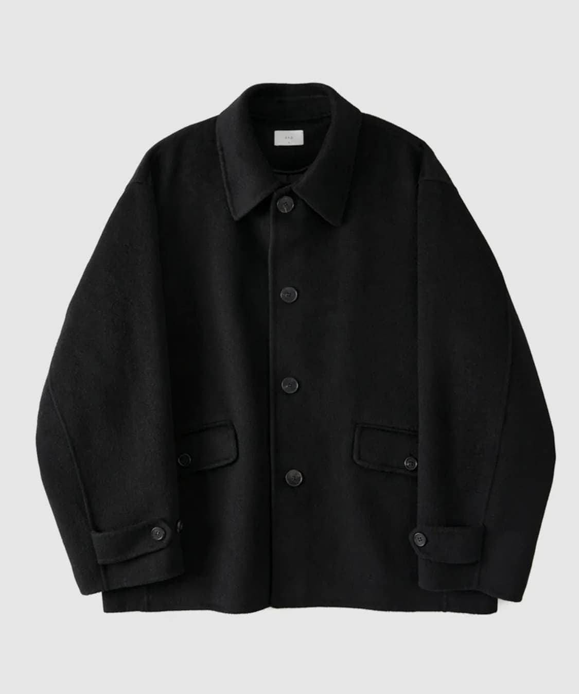 캐시미어 핸드메이드 자켓 블랙 상품이미지1