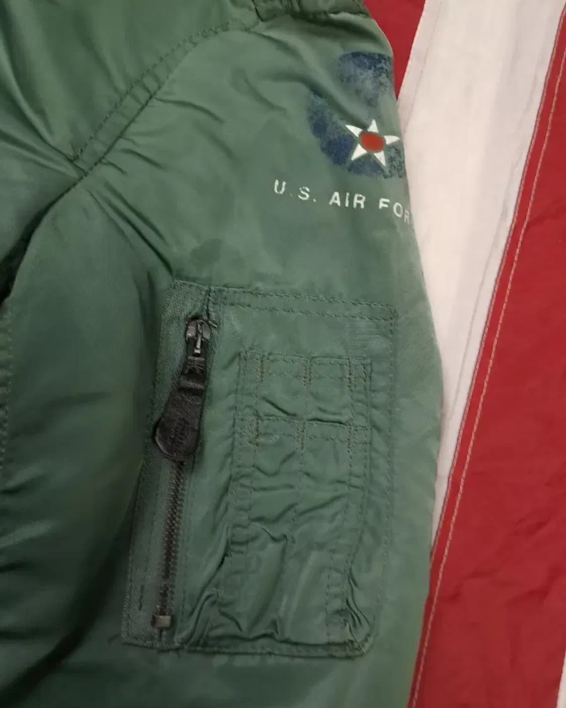 오리지날 알파사 미공군 L-2B 빈티지 항공점퍼 상품이미지5