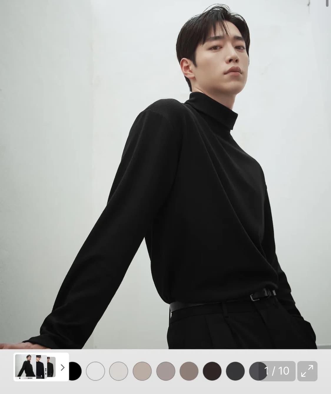 드로우핏 터틀넥 니트 티셔츠 상품이미지1