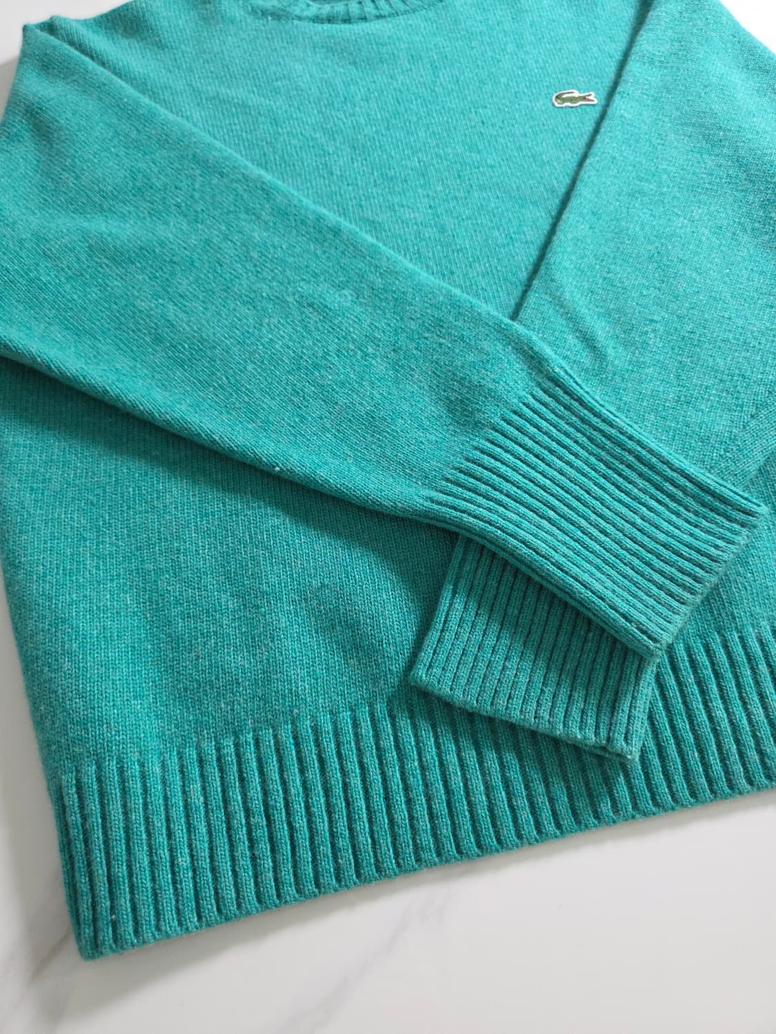 Lacoste / 에메랄드 그린 보카시 니트 상품이미지2