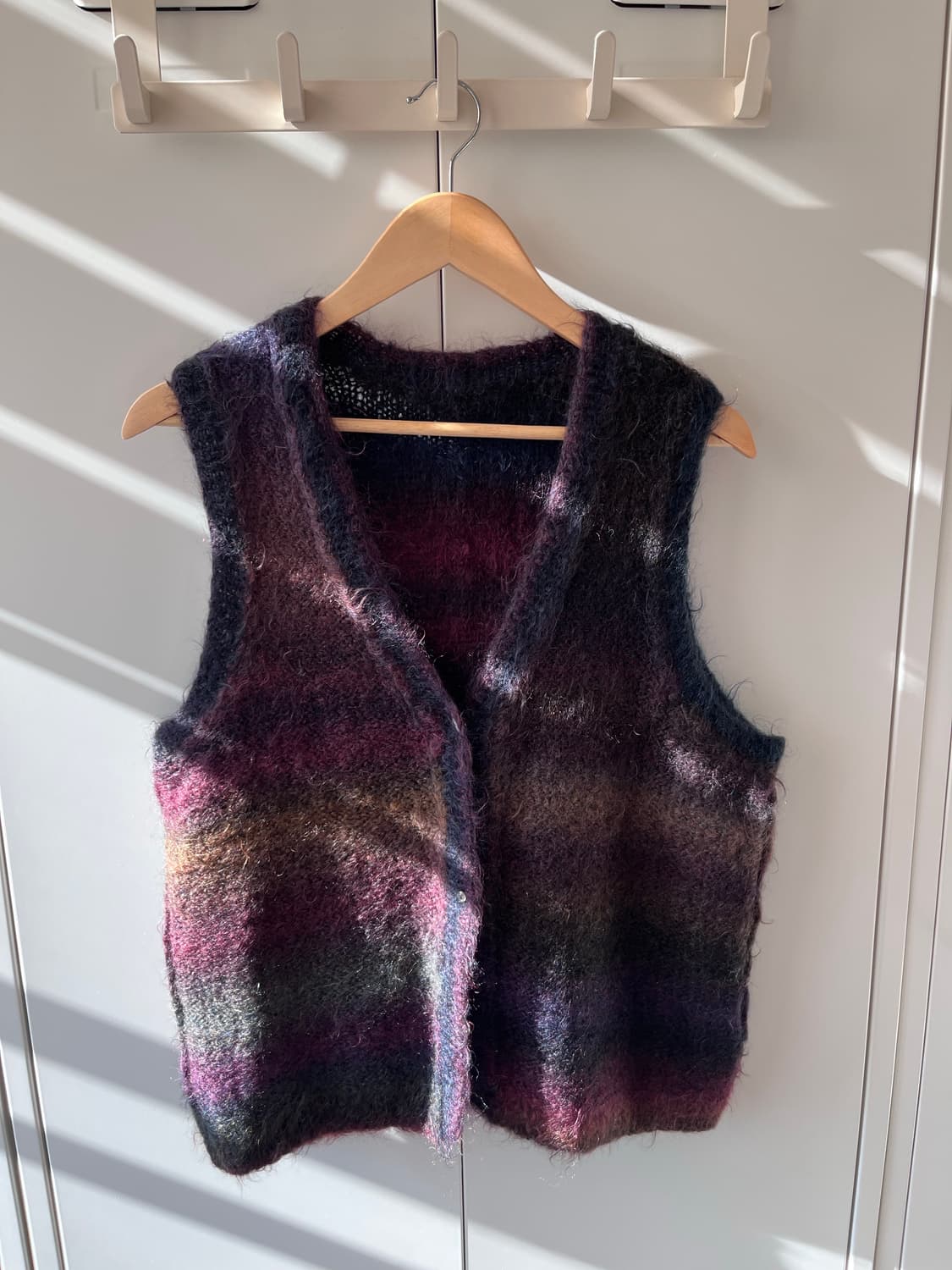 Vintage 모헤어 그라데이션 니트 조끼 가디건 상품이미지7