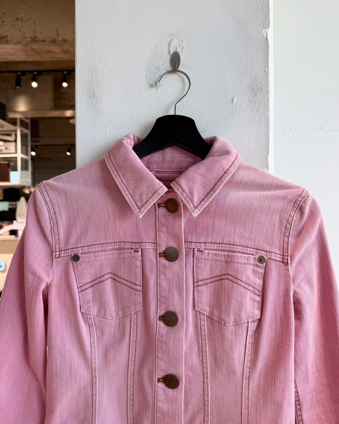 아르마니 익스체인지 핑크 트러커 자켓  상품이미지3