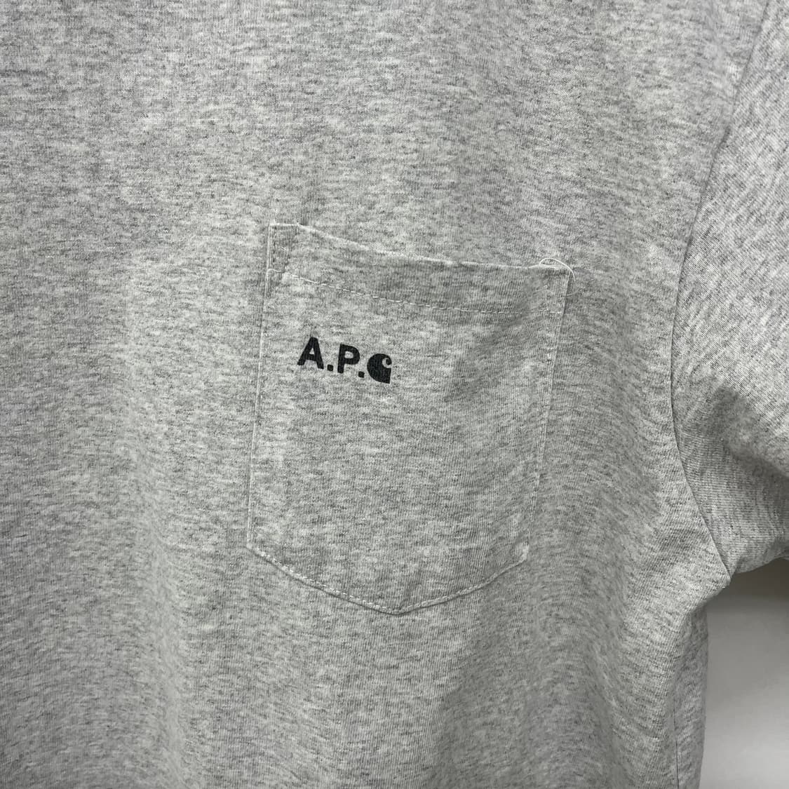 A.P.C. 포켓 반팔 티셔츠 그레이 여XL 상품이미지2