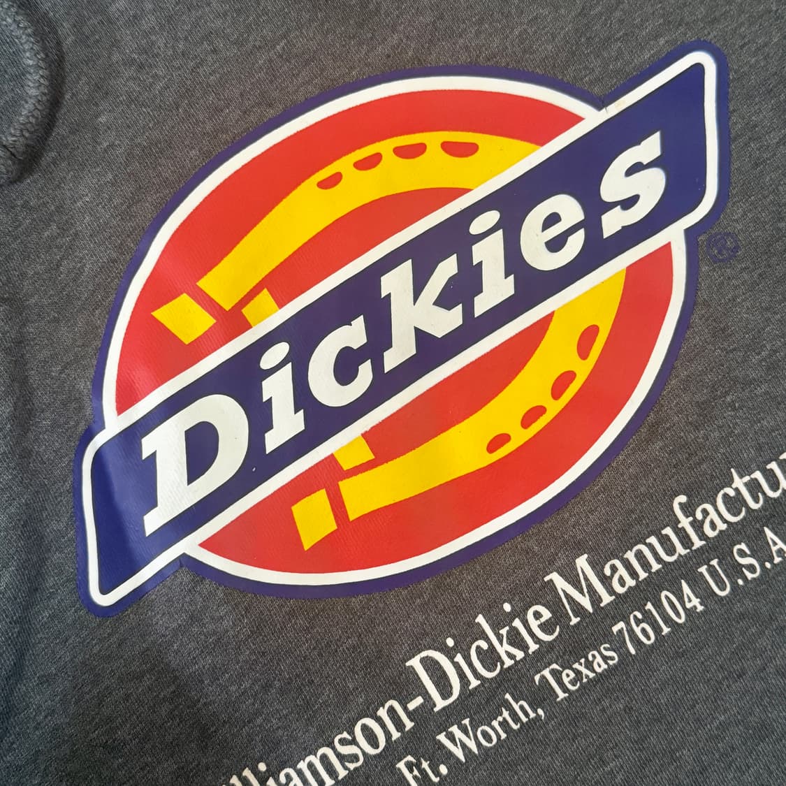 (M) 디키즈 빅로고 기모 후드티셔츠 상품이미지3