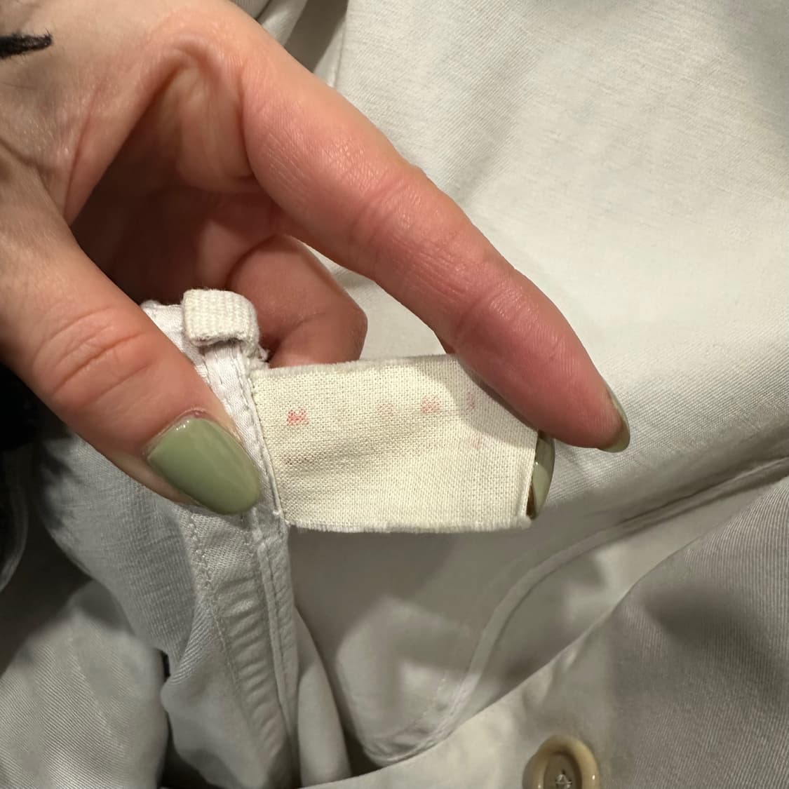 마르니 트렌치코트 버클 카라넥 히든버튼 견장 허리 벨트 디테일 화이트  상품이미지8