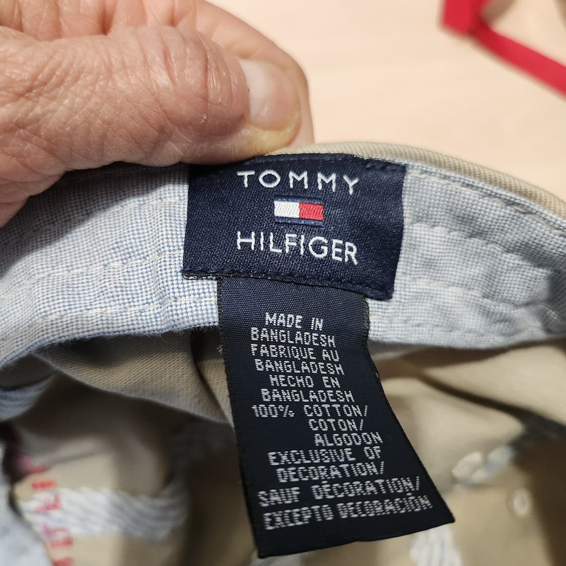 TOMMY HILFIGER 베이지 볼캡 | 레더 스트랩 클래식 캡 상품이미지7