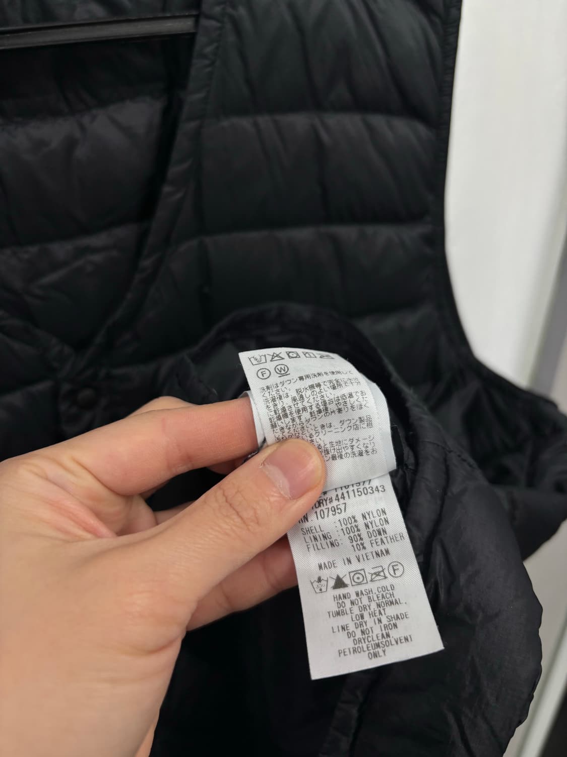 몽벨 경량패딩조끼 상품이미지6