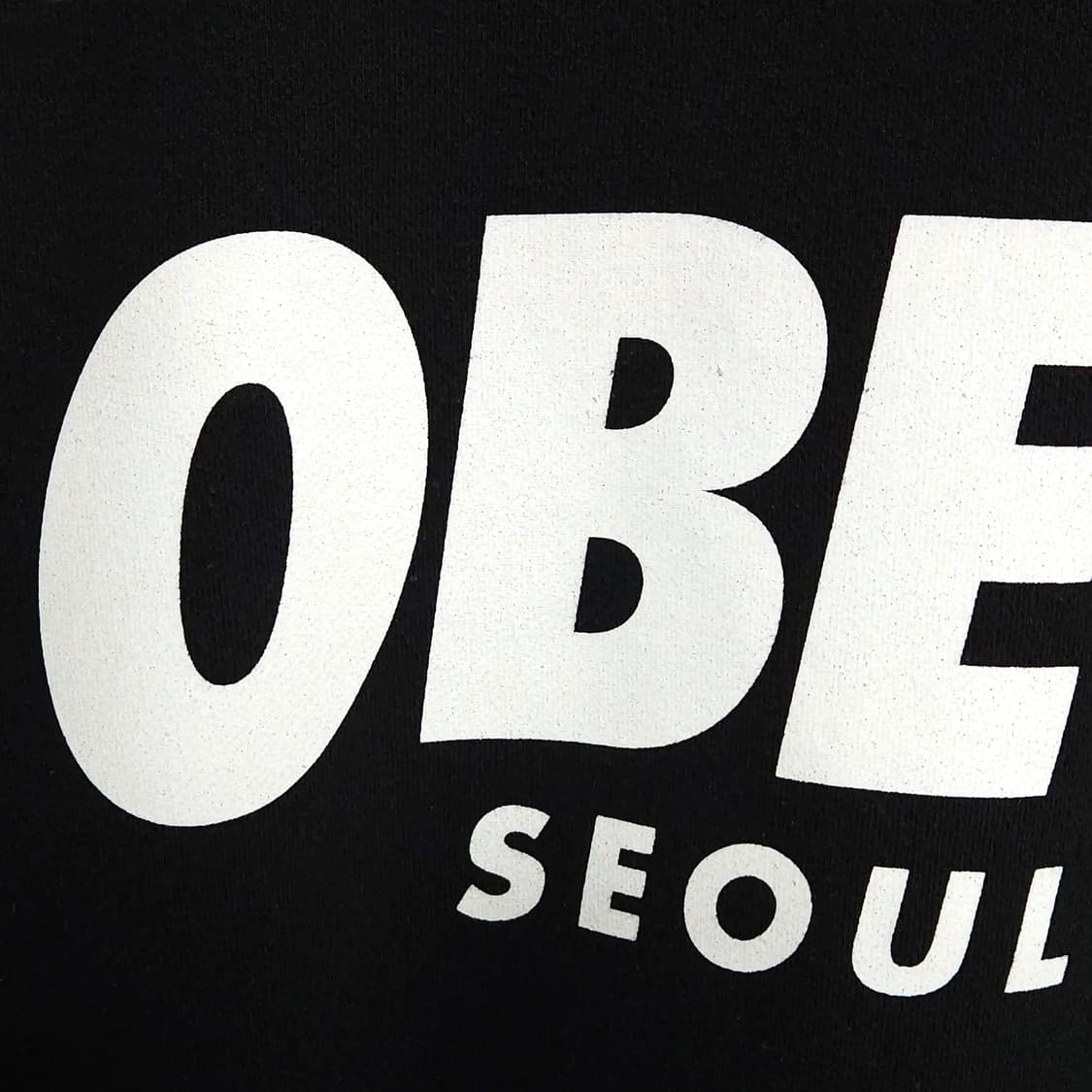 남녀공용M)OBEY 오베이 서울 에디션 맨투맨 블랙 상품이미지4